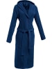 REDBEST Frottier Unisex-Bademantel mit Kapuze Chicago in dunkelblau