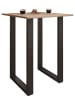VCM  Holz Bartisch Stehtisch Tisch Tresen Xona 80x50 in Schwarz / Sonoma-Eiche