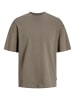Jack & Jones Basic T-Shirt Kurzarm Dropped Shoulder Shirt JJEURBAN in Braun-2