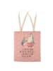 Mr. & Mrs. Panda Beutel Tasche Pinguin mit Kind mit Spruch in Rot Pastell
