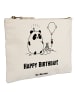 Mr. & Mrs. Panda Waschtasche Panda Geburtstag mit Spruch in Weiß