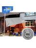 Gartenia sunprotect Professional Sonnensegel, 3,6 x 3,6 m, Quadrat, grausilber in Grausilber