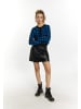 myMo ROCKS Damen Strickjacke in Schwarz Blau
