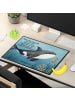 Mr. & Mrs. Panda Tischschutz Orca Design mit Spruch in Weiß