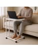 relaxdays Beistelltisch in Weiß - (B)50 x (H)68 x (T)35 cm