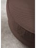 Furn.Design Drehsessel braun Web-Velours, Sessel 360° drehbar inklusive Kissen