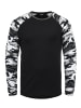 !SOLID Rundhalsshirt SDCajus 21102924ME Longsleeve im Baseball-Look in Schwarz