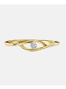 Diamant L'éternel Solitär-Ring aus 375 Gelbgold mit Diamant