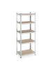 relaxdays Schwerlastregal in Silber- (B)70 x (H)180 x (T)45 cm