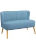 HOMCOM Sofa-117cm x 56,5cm x 77cm-Blau