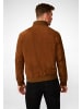 Ricano Herren Lederjacke Henry in schönem Velour Cognac