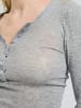 Seamless Basic Hemd Cotton Granddad in Grey Melange