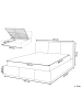 Beliani Bettgestell BOUSSE in Beige - (W) 151 x (H) 79 x (L) 219 cm