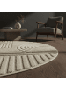 KADIMA DESIGN Teppich 3D Waschbar Skandinavischer Boho RIGI Strapazierfähig in Beige