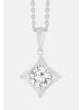 Ethische Diamanten Halskette aus 375 Weißgold mit Lab Grown Diamant