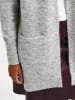 SELECTED FEMME Lange Strickjacke mit Taschen Stretch Casal Cardigan SLFLULU in Grau-2