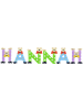 Playshoes Deko-Buchstaben "HANNAH" in bunt