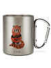 Mr. & Mrs. Panda Kaffeetasse Roter Panda ohne Spruch in Silber
