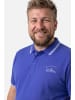 Men Plus Poloshirt in azurblau