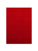 KADIMA DESIGN Teppich Kurzflor Uni-Farbe Microfaser Antirutsch Wohnzimmer waschbar in Rot