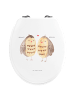 Mr. & Mrs. Panda holz toilettensitz Eulen Liebe ohne Spruch in Weiß