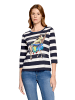 Betty Barclay Basic Shirt mit Aufdruck in Dunkelblau/Weiß