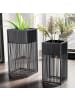 KADIMA DESIGN Blumentopf 2er Set Metall Pflanzkübel mit Gestell