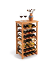 relaxdays Weinregal in Natur - (B)47 x (H)94 x (T)26 cm