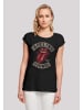 F4NT4STIC Extended Shoulder T-Shirt The Rolling Stones Tour '78 in schwarz