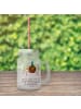 Mr. & Mrs. Panda Trinkglas Mason Jar Spinne Agathe Party mit Spruch in Transparent
