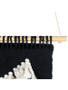 Beliani Wandbehang PAKPATTAN in Schwarz/Weiß/Rosa - (W) 56 x (H) 123 x (L) 1 cm