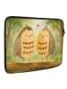 Mr. & Mrs. Panda Laptop Tasche Eulen Liebe Design ohne Spruch in Weiß