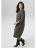 Aniston PLUS Jerseykleid in beige-schwarz
