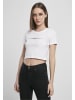 Mister Tee Cropped Tees in white