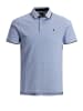 Jack & Jones Polo Shirt JJEPAULOS Sommer Hemd Kragen Pique Cotton in Hellblau