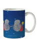 Mr. & Mrs. Panda Plastikbecher Sternzeichen Zwilling ohne Spruch in Sternenhimmel Blau