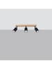 Nice Lamps Deckenleuchte LARI 3L schwarz H 17,5