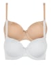 Lisca 2er Pack Schalen BH in sweet almond-white
