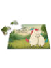 Mr. & Mrs. Panda Puzzle Einhörner Umarmen Design mit Spruch in Weiß