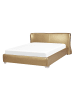 Beliani 2-tlg Doppelbett PARIS in Gold/Silber