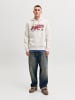 Jack & Jones Kapuzenpullover in White Melange
