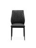 CALICOSY 4er-Set Stühle LILLIE  in Dunkelgrau - (W) 48  x (H) 83  x (L) 48  cm
