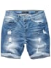 Amaci&Sons Destroyed Jeans Shorts SAN DIEGO in Hellblau