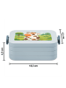 Mr. & Mrs. Panda Brotdose Kuh Design ohne Spruch in Blau Pastell