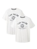 Tom Tailor Logo T-Shirt 2-er Pack Kurzarm Set mit Logo Print in Weiß-2