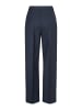 More & More weite Anzughose mit Struktur in marine