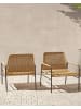 Beliani 2er-Set Sessel PRASIMO in /Beige/Schwarz