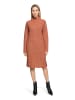 CARTOON Strickkleid mit Stehkragen in terra cotta