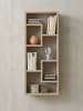 KADIMA DESIGN Wandregal 36x90x13,5 cm Holz Design Hängeregal modern, in Sonoma