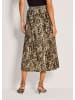 MADELEINE Eleganter Midi-Rock im Animal-Design in caramel / schwarz